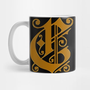 Golden Letter C Mug